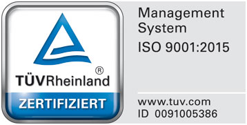 TÜV Rheinland Zertifikat ISO 9001